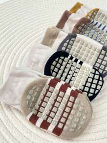 1/5 双可爱婴儿防滑地板袜，新生儿幼儿防滑袜，适合男婴女婴，四季皆宜