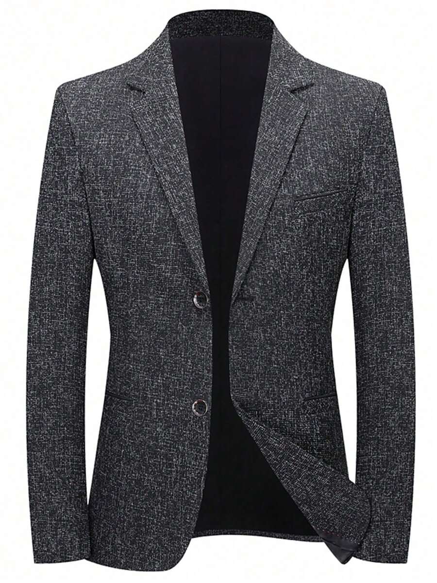 Men's Fashion Business Pointed Collar Suit Jacket