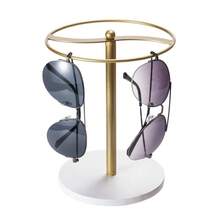 Sunglass Storage Holder Eyewear Display Stand With Anti-Slip Base Compact Glasses Rack Organizer For Bedroom Office