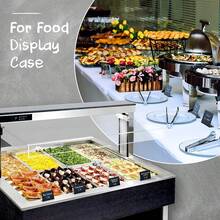 3/6/12pcs L-Shaped Mini Chalkboard Signs Acrylic Chalkboard Buffet Tags Small Black Food Display Stands For Message Board Signs, Weddings, Tents, Birthday Parties ﻿,Christmas Decoration,Bedroom Decor,Room Decor Bedroom,Christmas Gifts,Christmas Decorations,Christmas Decorations Home