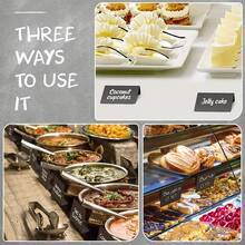 3/6/12pcs L-Shaped Mini Chalkboard Signs Acrylic Chalkboard Buffet Tags Small Black Food Display Stands For Message Board Signs, Weddings, Tents, Birthday Parties ﻿,Christmas Decoration,Bedroom Decor,Room Decor Bedroom,Christmas Gifts,Christmas Decorations,Christmas Decorations Home