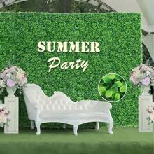 6pcs/12pcs Artificial Boxwood Vine Wall Panels DIY Resistant PE Fake Grass For Indoor/Outdoor Use - Easy To Hang, Maintenance-Free Realistic Faux Greenery For Garden Patio Wedding Holiday ,Christmas, Halloween, Easter, And More, Garden Decor Dense Leaf Design Durable Material Home Decoration