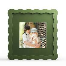 1个波浪形多色相框（红、黄、蓝、绿、白、黑），时尚百搭的家居和办公装饰 - 适合桌面和墙面展示，完美的乔迁礼物（不含照片） - 彩色 - 查看 47