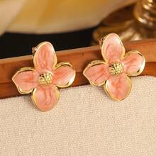 1 Set Romantic Style Colorful Accented Stainless Steel Jewelry Set, Suitable For Ladies To Wear On Engagement Or Date