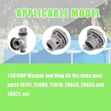 NEW25076RP ORing Kit Rubber Washers For Pool Plunger Valves Strainer Washer And Ring Kit For 11 2in Fittings Replacement Gasket 15 Pcs 10745 10262 And 102557.3 - As Pic - View 2