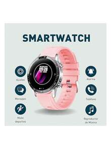 Bluelander Women's Smartwatch. Compatible With Android And IOS. - 粉色 - 查看 2