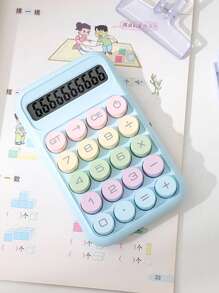 1pc Cube-Shaped 10-Digit Dopamine Calulator, With Soft Buttons, Premium Material, Suitable For School, Home, Supermarket, Bank Uses