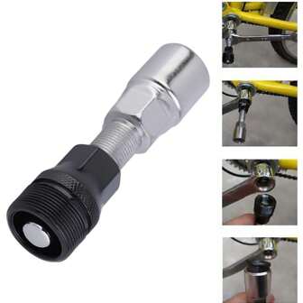1 pièce Extracteur de manivelle de vélo, convient pour le boîtier de pédalier/manivelle à 4 points, utilisé pour le vélo de montagne, l'extracteur de roue de manivelle, la réparation, le démontage, le retrait