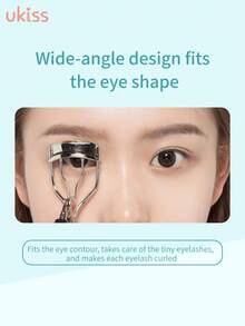ukiss Eyelash Curler, Strong Curling, Creates Charming Thick Lashes, Includes Spare Rubber Pad, Gently Lifts Lashes, Use With Mascara For More Volumizing Effect. - Pink - View 4