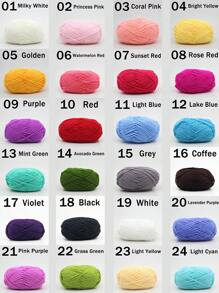 1/2支 5股混色乳白色腈纶纱线，50克/支，柔软多用途，中等粗细的乳白色纱线 - 非常适合手工编织、手工织造、DIY工艺品，可用于DIY钩编包、手提袋、围巾、帽子、毛衣、衣服、拖鞋、鞋子、玩偶、靠垫、钩编毯子、手工钩编项目、DIY小礼物、情人节礼物。