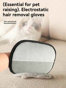 Style Pet Hair Remover, Quick Clean Removal For Dog And Cat Hair, 2-In-1 Pet De-Shedding Tool And Lint Brush, Double-Sided, Battery-Free Dog And Cat Fur Cleaning Comb Pet Hair Removal Gloves