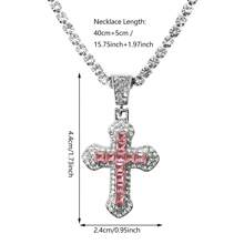 1 Pc Cross Rhinestone Pendant Choker Necklaces Fashion Hip Hop Rapper's Neck Jewelry Gift Zinc Alloy Whistle Pendant Outdoors Sounded Survive Tool Necklace Punk Jewelry