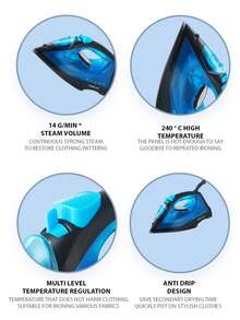 Plancha de vapor SOKANY11005 para uso doméstico, plancha eléctrica para planchado de ropa - Tipo de Enchufe A Japonés (100V) - Ver 5