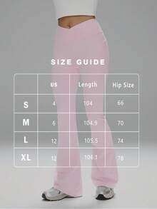 FWH 交叉腰带设计收腹，隐形侧袋方便收纳必需品，优雅喇叭裤型，#裸感时尚 #运动休闲必备 #办公休闲，全天舒适，高级基础款，收腰显瘦，视觉拉长腿部线条，收腹运动紧身裤，交叉腰带运动裤，必备高腰瑜伽裤，全天运动表现，带口袋的喇叭瑜伽裤