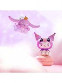 Sanrio 1 set de boîtes mystères, personnages à motifs aléatoires, collection de statuettes Sanrio Black Beauty, personnages 3D unicornes à tonalités claires et sombres, parfait pour la décoration de bureau et les cadeaux, idéal pour les anniversaires et les fêtes, cadeaux licornes