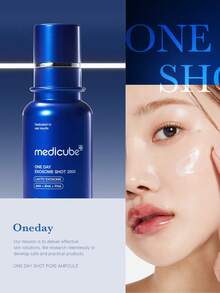 Medicube ONE DAY EXOSOME SHOT PORE AMPOULE 2000，安瓶精华质地，轻盈易吸收，密集护理，日常护理，紧急修复，韩妆，韩国彩妆，30毫升/1.01液体盎司。