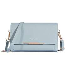 时尚 PU 斜挎包 翻盖单肩包 女士时尚手提包 手机钱包 女士钱包 钱包 - 黑色 - 查看 22