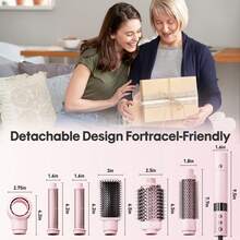 6 In 1 Air Wrap Hair Styler - Hair Dryer Brush Set, Powerful Multi-Styler Blow Dryer Brush With Auto-Wrap Curlers, Thermal Brushes For Drying/Curling/Straightening - Xem 4