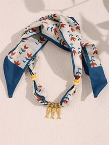 Vòng cổ hạt cá san hô vàng Dopamine nhiều màu, vòng cổ bandana xanh phong cách Bohemian, trang sức bãi biển, quà tặng khăn quàng cổ cho tiệc hè và ngày lễ - Nhiều màu - Xem 13