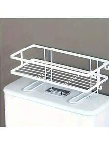 1pc Bathroom Toilet Storage Rack, Bathroom Storage Organizer Rack, Bathroom Shelf, Shampoo & Shower Gel Holder Organizer, Bathroom Accessories, Bathroom Storage And Organization