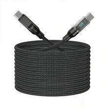 Super Fast Charging Cable With LED Digital Display, Fast Charge Data Line, USB C Type-C Compatible With IPhone 16, 16 Pro Max, 15, 15 Plus, 15 Pro, 15 Pro Max,Compatible With Redmi, Compatible With OnePlus Type C Charger - Black - View 12