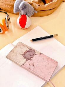 1pc Notebook, Ledger, Notepad, Schedule Book, High-Quality Time Management Notebook, Books, Classroom, School Supplies, Cheap, Teacher Supplies, Pink,Figures,Anime Figure,Bookish Things,School Supplies For Girls,Aesthetic,Teacher Supplies Classroom School, - Multicolor - View 2