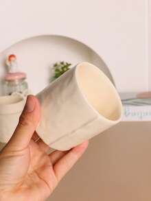 1 Peça Xícara de Cerâmica Minimalista, Xícara de Café para Arte Latte, Xícara de Espresso, Xícara de Café da Manhã, Xícara de Leite, Xícara de Água para Escritório, Xícara de Chá da Tarde, Xícara de Café com Arte Latte de Cerâmica, Xícara de Macchiato, Adequada para Uso Doméstico e Escritório, Fácil de Limpar, Xícara de Café para Casal, Xícara de Café da Manhã Simples, Presente de Feriado