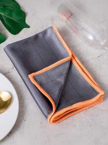 1 pièce Chiffon en fibre de verre de bambou : antibactérien, anti-moisissure, 100 %, très absorbant, dégraissant épais - Convient pour la salle de bain, la cuisine, la voiture et les animaux domestiques, adieu les serviettes en papier, adoptez.
