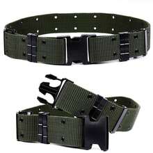 Military Tactical Pistol Belt Quick Release Buckle Army Combat Webbing Waistband - Army Green - View 9