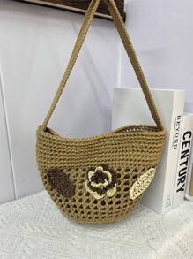 Women Shoulder Bags - 卡其 - 查看 2