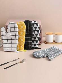 1 pezzo/set, guanti isolanti dal calore, guanti in poliestere isolanti e a prova di scottatura per microonde, adatti per utensili da cucina domestici, protezioni per steamer e cottura.