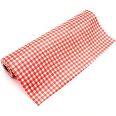 NEWRubby Red Plaid Shelf Liner Non Adhesive Drawer Liner Paper For Kitchen Cabinets Drawer Dresser Pantry Closet Vanity Fridge Bathroom Waterproof 17.7x78.77.3