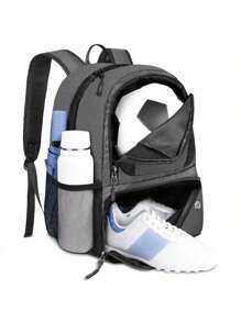 New Large Capacity Detachable Ball Compartment Basketball Bag, Multifunctional Student Outdoor Sports Training Bag, Portable Soccer Ball Bag
