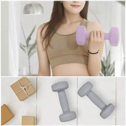 Dumbbells 3kg, Set Of 2, Muscle Training, Colored Dumbbells, Training, Diet, Gym, At Home, Men, Women, Dumbbells, Blue, Red, Weights, Exercise, Arms, Chest