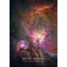 1 pièce Affiche de l'univers, peinture sur canevas d'art mural moderne de la nébuleuse de la Rosette, du trou noir, de la galaxie, décoration murale pour la chambre à coucher, avec cadre en option
