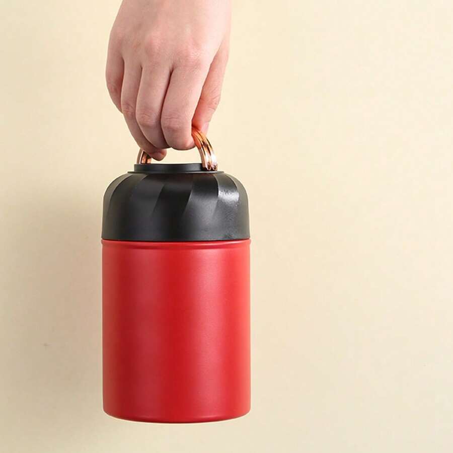 1 Stück 500ml/16,9oz Edelstahl 316 Thermo Lunchbox, tragbarer Edelstahl Lebensmittel Suppenbehälter, vakuumisolierte Lebensmitteldose, geeignet für Suppe, Porridge, Salat und mehr, großes Fassungsvermögen