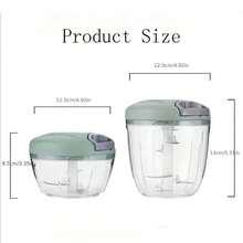 1 pezzo, 16,91 / 30,43 once di utensili da cucina manuali durevoli, comodi e veloci, tritacarne manuale, tritaaglio, spremiagrumi rotante per cipolle, tagliaverdure, tritafrutta creativo, tritacarne, facili da cucinare, un buon aiuto per la gestione degli ingredienti da cucina