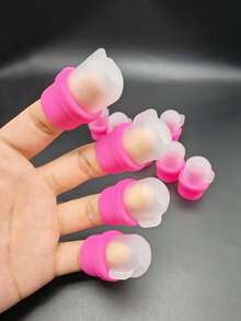 Kit com 10 Tampas Removedoras de Esmalte em Gel - Remoção Fácil, Removedor de Esmalte em Gel para Unhas, Removedor de Esmalte para Unhas Acrílicas, Removedor de Esmalte em Gel UV, Tampa para Imersão de Unhas, Removedor de Esmalte Reutilizável para Unhas e Acessórios para Unhas - Multicolorido - Ver 5