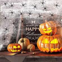 Halloween Spider Web Decor, Halloween Haunted House Graveyard Spider Web Strings With Fake Spiders, Halloween Decoration Props For Party, Costume, Photography Backdrop, Perfect Halloween Gift - Multicolor - View 5