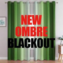 G2000 Blackout Curtains & Drapes For Bedroom Living Room 84 Inches Long Purple And Greyish White Room Darkening Window Treatments Ombre Thermal Insulated Light Blocking Grommet Backdrop 2 Panels Set-FUNALING - 綠色 - 查看 1