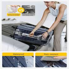 1 PC Luggage Cover Tough Protector Fits For 18-30 Inches Suitcase For Travel Airplane - Clear - View 5