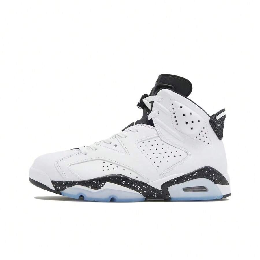 Nike Jordan Air Jordan 6 "Reverse " - Simple, Versatile, Mid-Top Retro Basketball Shoes For Men - White and Black - View 1