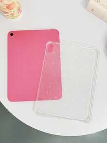 1 件透明闪亮柔软 TPU 平板电脑保护壳，简约/清新/有趣/休闲/小众/个性化/创意，时尚闪亮奢华，兼容 iPad Mini6/Mini7/Air/Air2/9.7/10.2/10.5/Air4/Air5/10.9/Pro 11"/10th/Air 11-In.(M2) 2025/iPad (A16) 11 英寸第 11 代 2025，不包括手写笔，闪光位置可能会有所不同 - 無色 - 查看 6