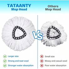 Mop Replacement Heads For O Cedar: Mop Replace Head Easy Wring Spin - Mop Heads Replacements Easy To Clean Install And Replaceable Mop Head Machine Washable (6pack)