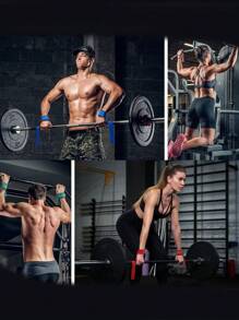 Correas de elevación, banda de protección de mano de mancuerna, muñequeras de ejercicio de fitness, accesorios de gimnasio, muñequeras deportivas de fitness para halado