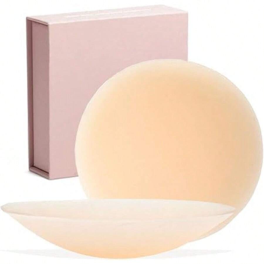 QY Cake Body Nipple Covers Grippy Seamless Full Coverage 8380 - As Pic - View 1