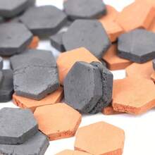 100pcs/50pcs 1/16 Scale Small Hexagonal Brick Model - Handmade And Clay Fired - Perfect Proportion For Realistic Brick Dollhouse - Christmas Gift, Birthday Gift - Multicolor - View 8