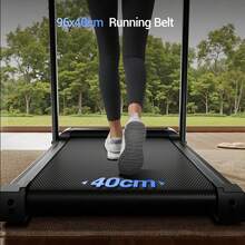 Cinta de correr para casa: plegable, con inclinación ajustable hasta un 9 % y velocidad de hasta 12 km/h. Equipada con un motor de 3,0 CV y 12 programas preestablecidos. Peso máximo del usuario: 136 kg. - Enchufe EU Tipo C(220-240V) - Ver 7