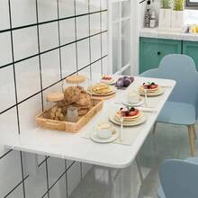 Wall Mounted Folding Table 31.5 X 23.5 DropLeaf Floating Writing Desk For Small Spaces SpaceSaving Fold Down Laptop Workstation For Kitchen Bedroom Laundry Room Study Room WhiteB09JKDC313[Am]11R12