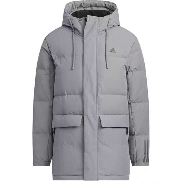Adidas Nuevo Chaqueta con capucha de plumón Mid-Length para hombre